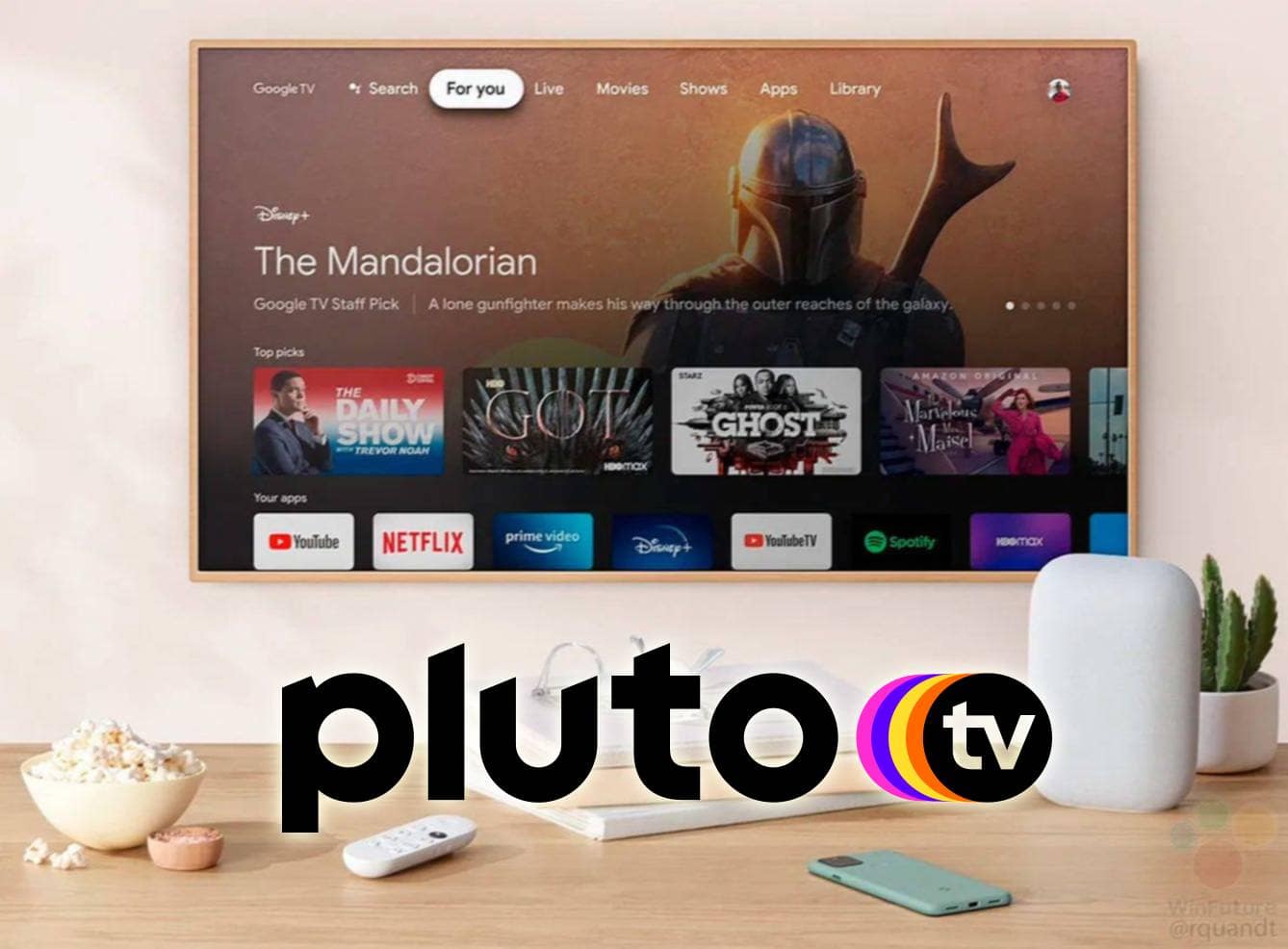 Google TV y Pluto TV se asocian para ofrecer su propia plataforma de contenidos en streaming